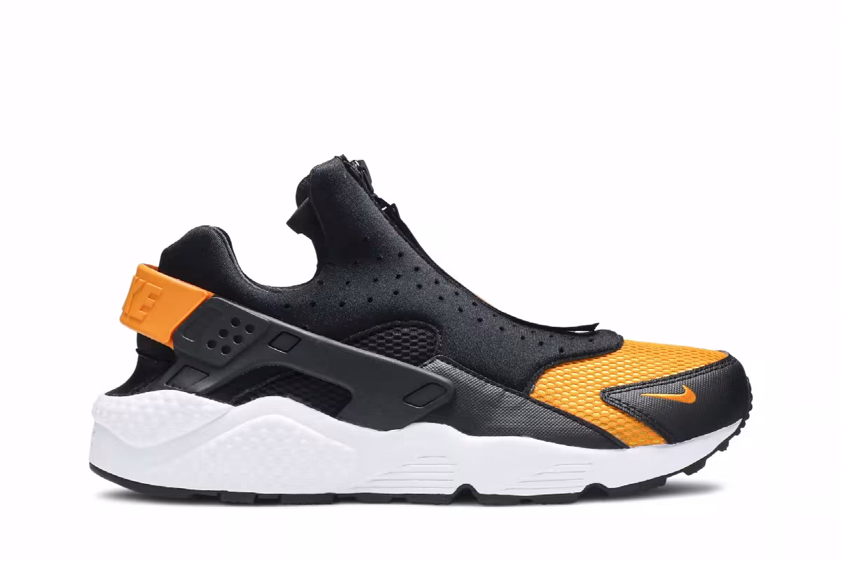 Nike Air Huarache Run EXT Zip Black Orange Peel, view 2