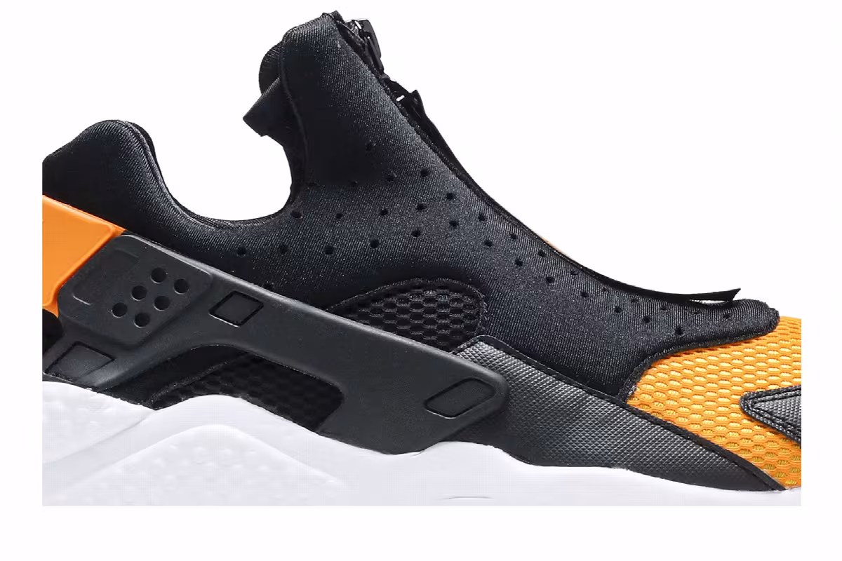 Nike Air Huarache Run EXT Zip Black Orange Peel, view 3