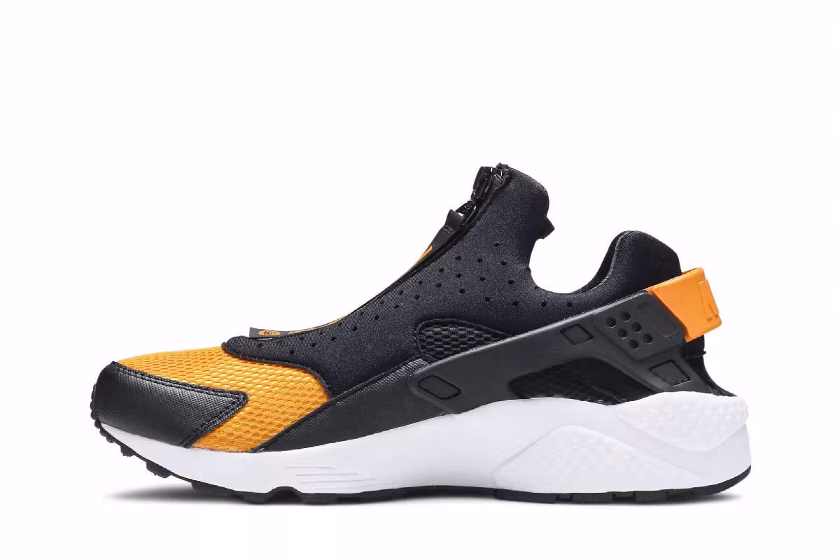 Nike Air Huarache Run EXT Zip Black Orange Peel, view 4