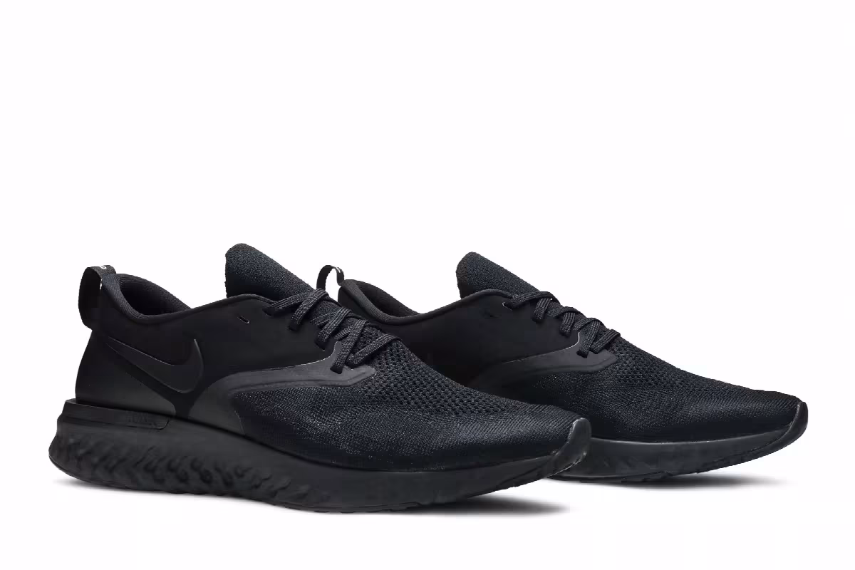 Nike Odyssey React 2 Flyknit Triple Black, view 9