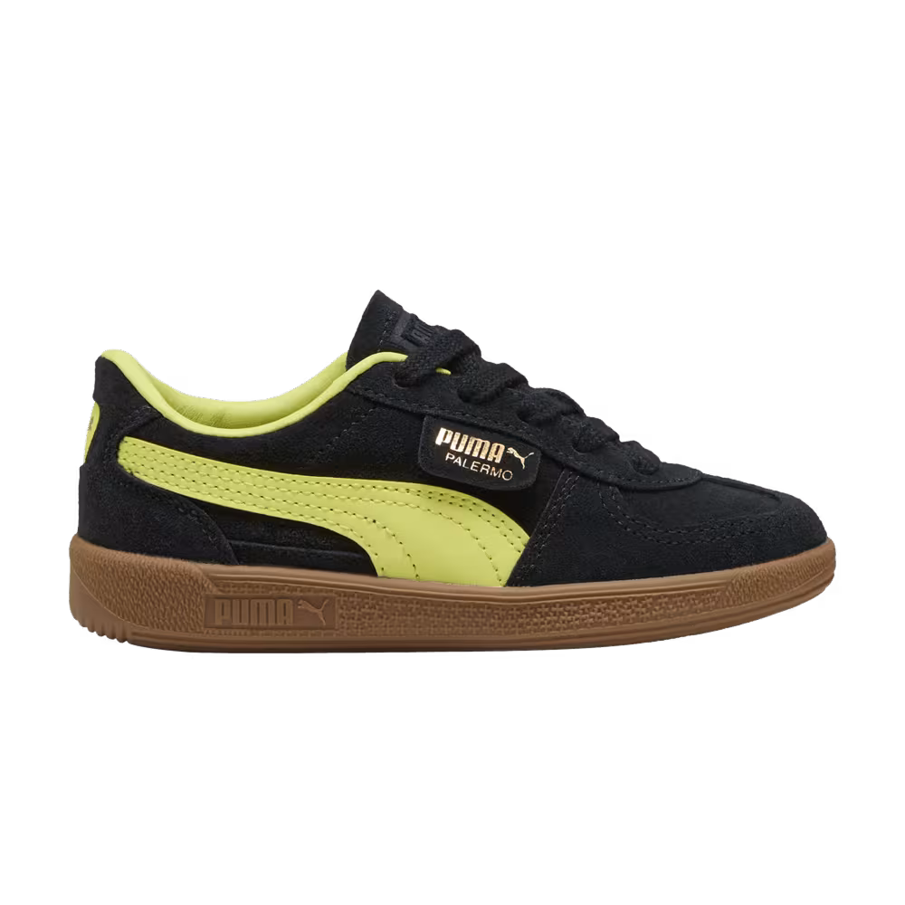 Puma Palermo Little Kid Black Lemon Sherbert