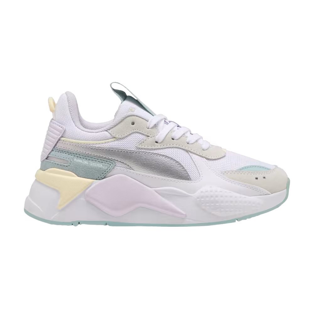 Puma RS-X Metallic Big Kid White Silver Mint