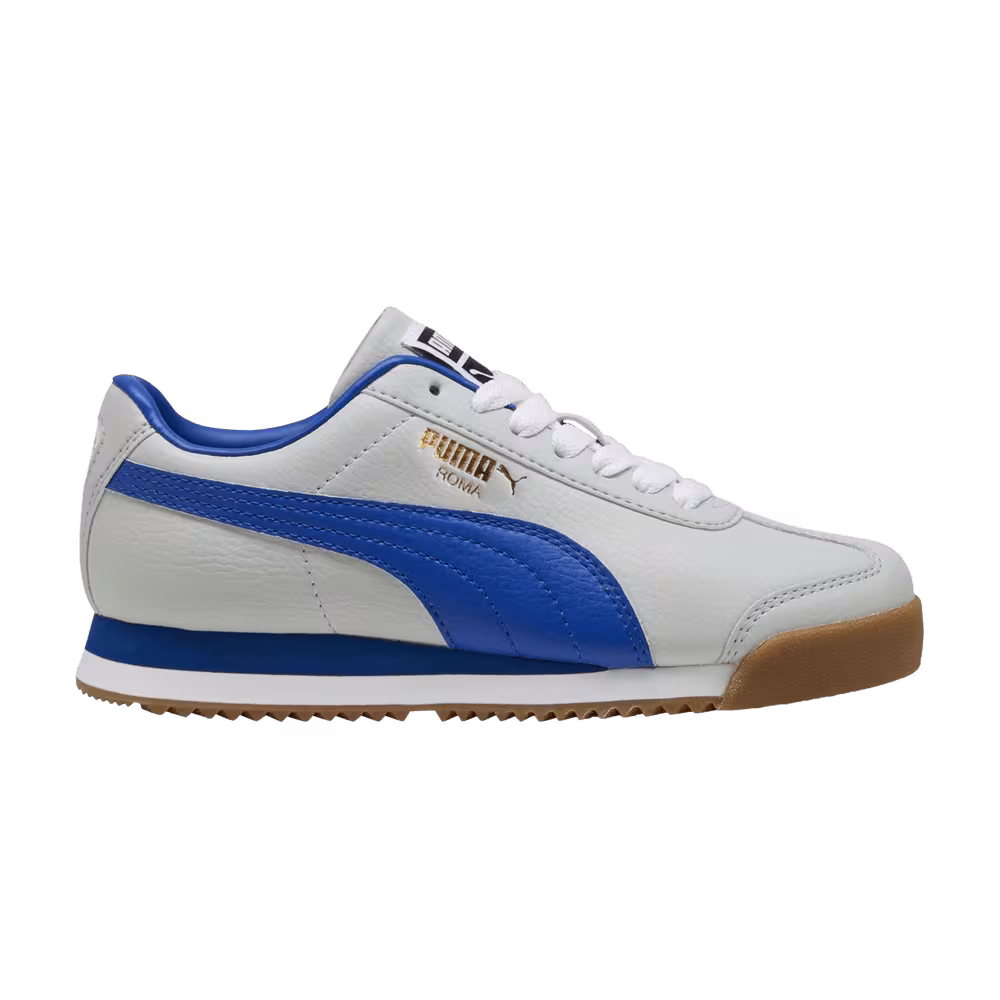 Puma Roma 24 Standard Big Kid Cool Light Grey Vivid Blue
