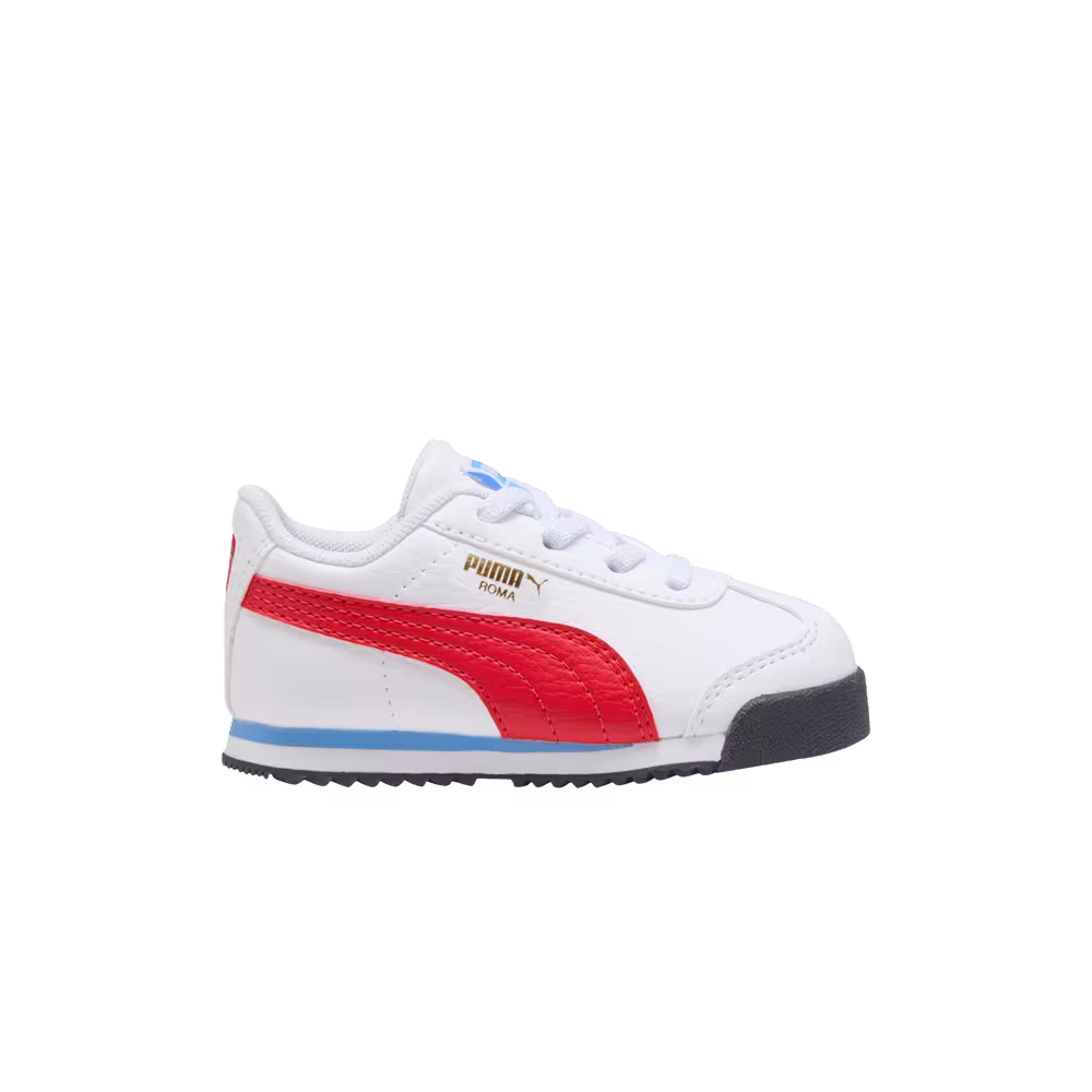 Puma Roma 24 Standard Toddler White Red Blue