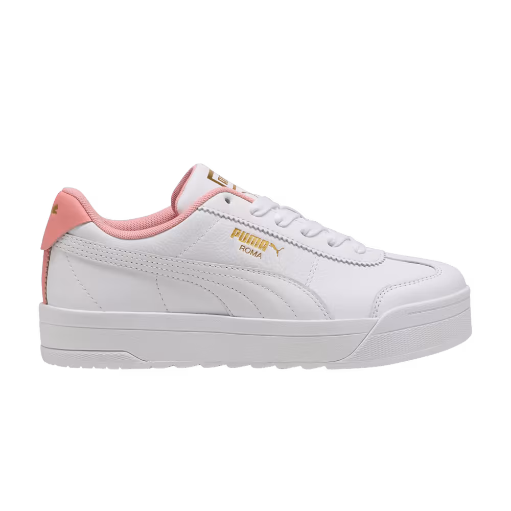 Puma Women's Roma Feminine White Pink Fruit