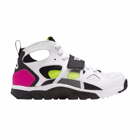 Nike Air Trainer Huarache GS 'White Laser Fuchsia Volt'