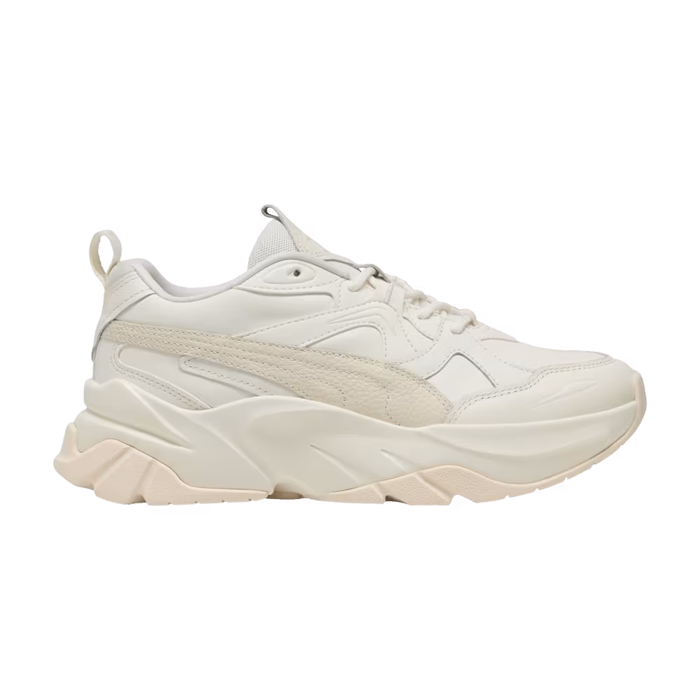 Puma Women's Sophyr Leather Warm White Alpine Snow