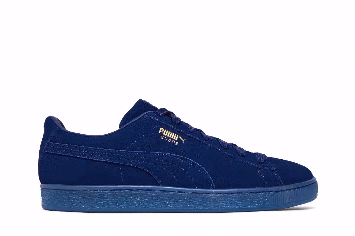 Puma Suede Classic Mono Gold - Elektro Blue, view 2