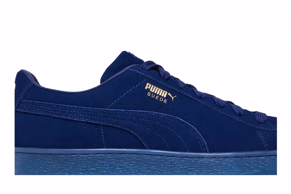 Puma Suede Classic Mono Gold - Elektro Blue, view 3