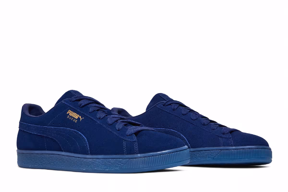 Puma Suede Classic Mono Gold - Elektro Blue, view 9