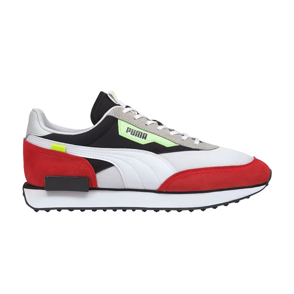 Puma Future Rider White High Risk Red