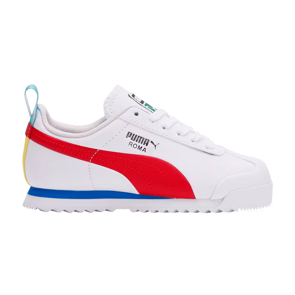 Puma Roma Game Jr White Red