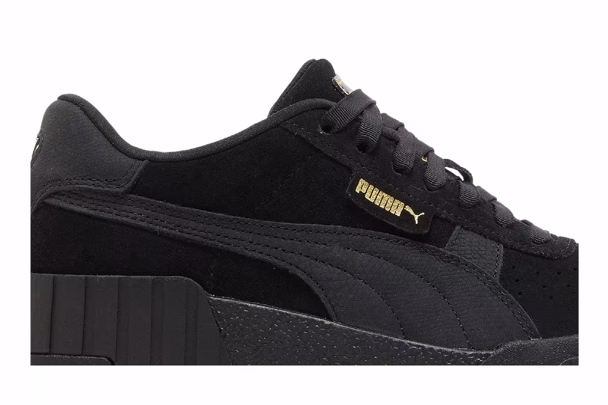 Puma Women's Cali Wedge Tonal Black, view 3