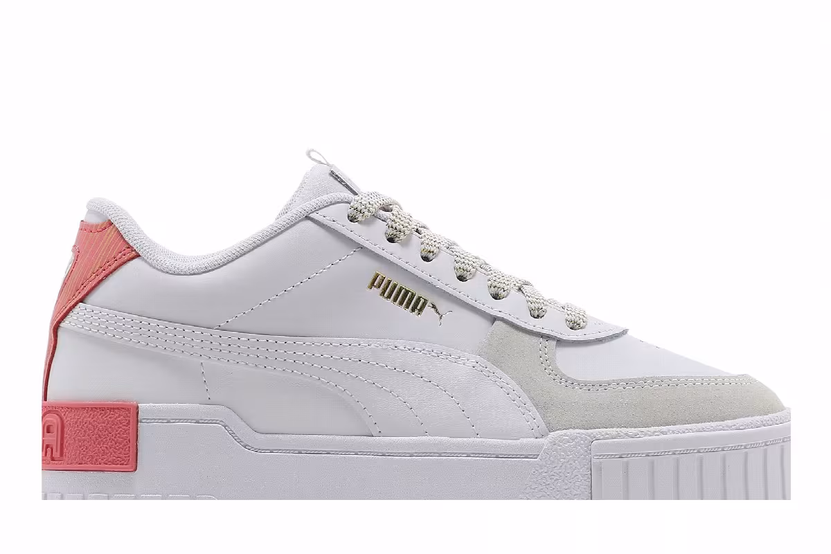 Puma Cali Sport Jr Fireworks - White Sun Kissed Coral, view 3