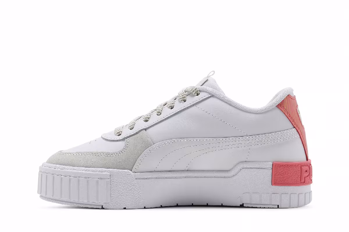Puma Cali Sport Jr Fireworks - White Sun Kissed Coral, view 4