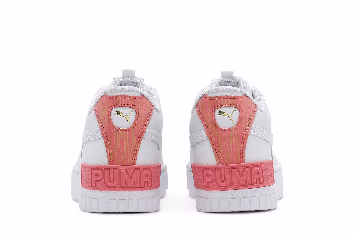 Puma Cali Sport Jr Fireworks - White Sun Kissed Coral, view 7