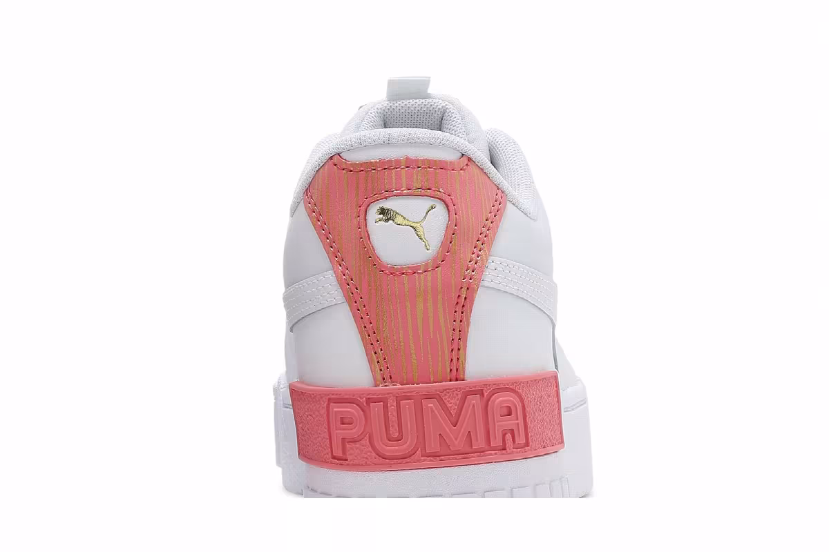 Puma Cali Sport Jr Fireworks - White Sun Kissed Coral, view 8