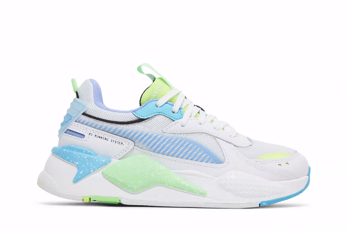 Puma RS-X Big Kid Airbrush - Elektro Green, view 2