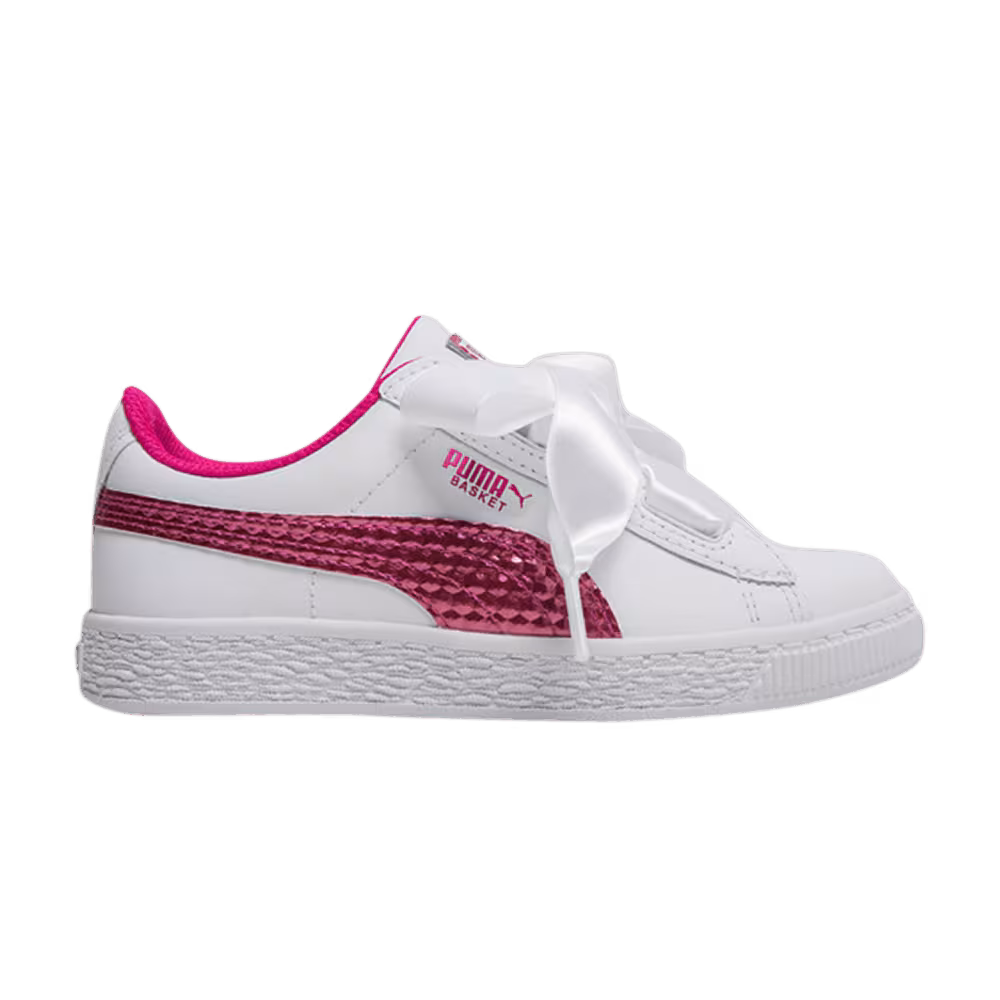 Puma Basket Little Kid Heart Coated Glam