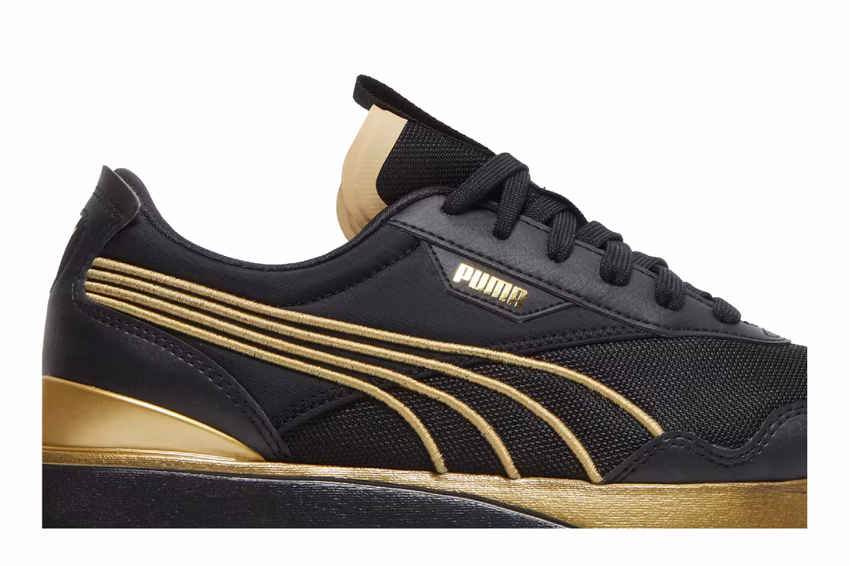 Puma Women's Cruise Rider Metal Black Team Gold, view 3