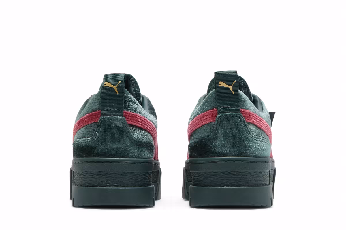 Puma Women's Mayze Velvet - Green Gables Tibetan Red, view 7