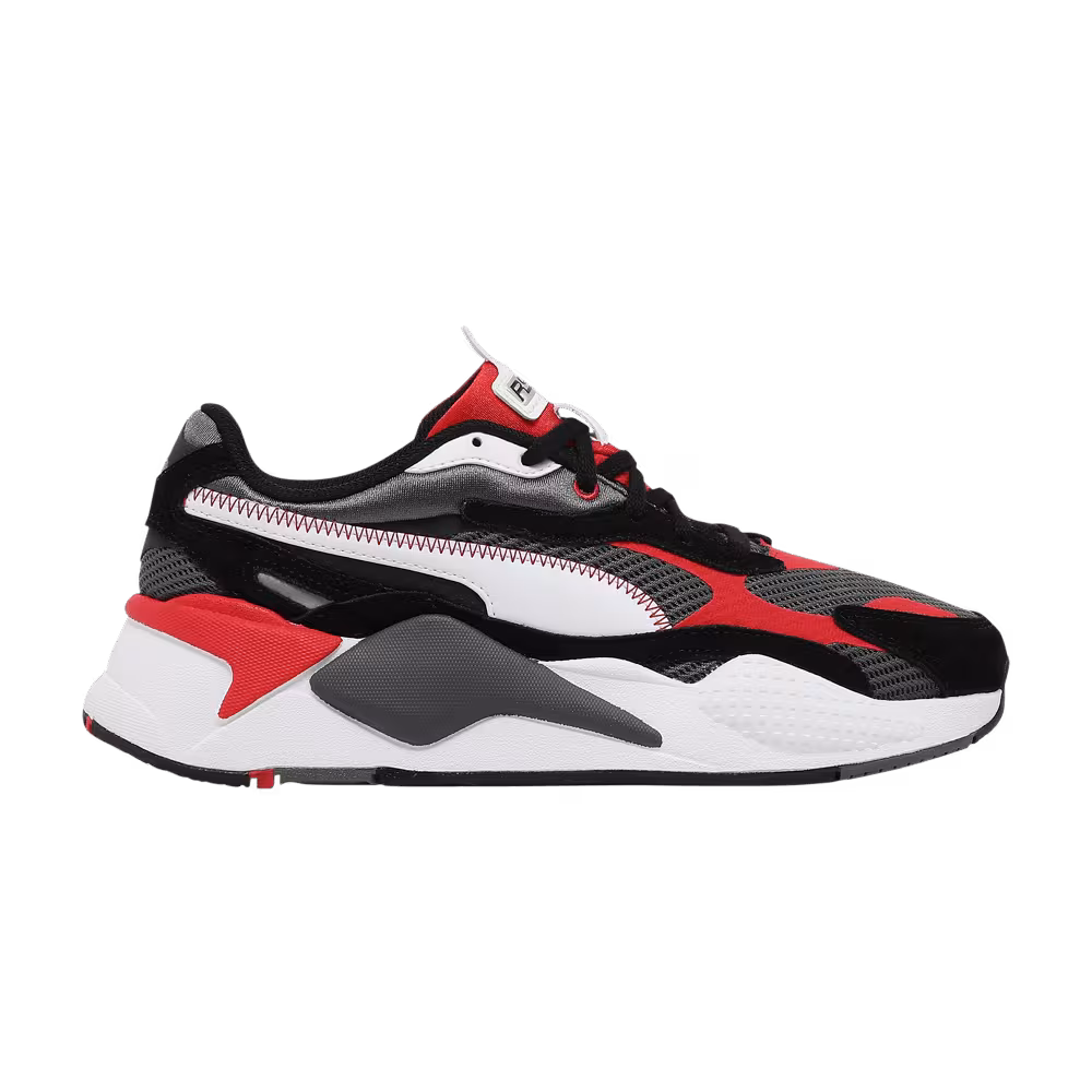 Puma RS-X3 Twill Jr Castlerock Poppy Red