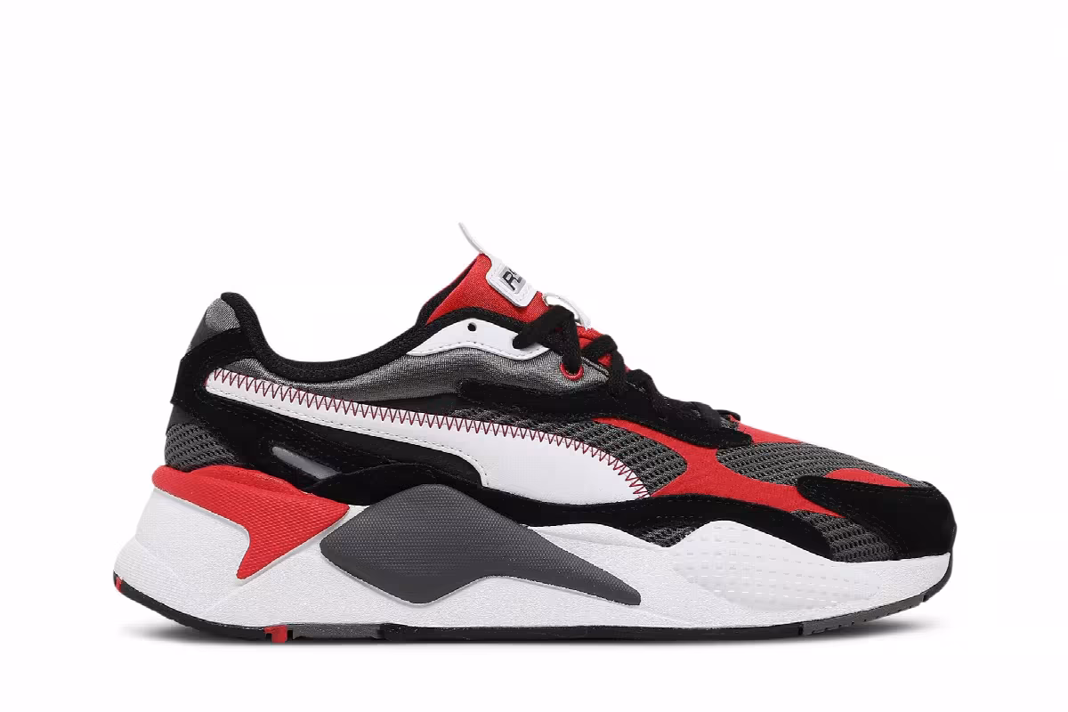 Puma RS-X3 Twill Jr Castlerock Poppy Red, view 2