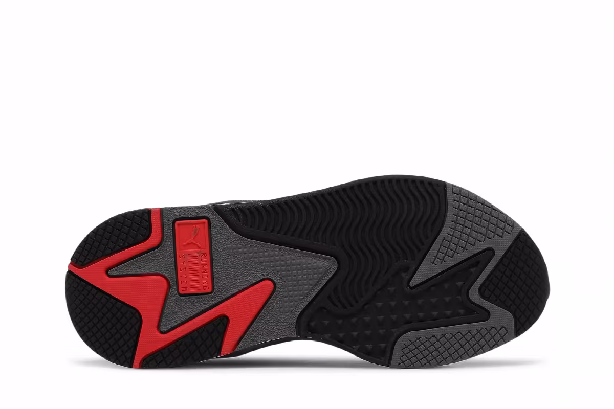 Puma RS-X3 Twill Jr Castlerock Poppy Red, view 5