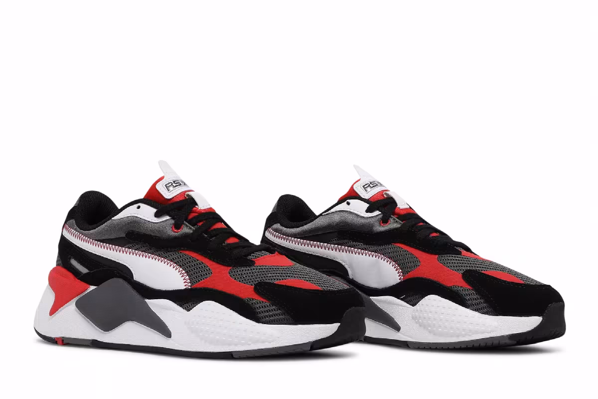 Puma RS-X3 Twill Jr Castlerock Poppy Red, view 9