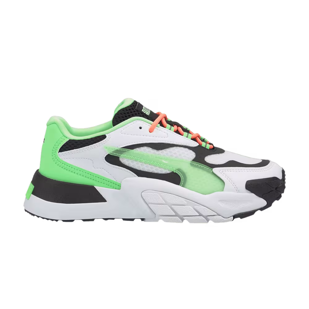 Puma Women's Hedra VR White Elektro Green