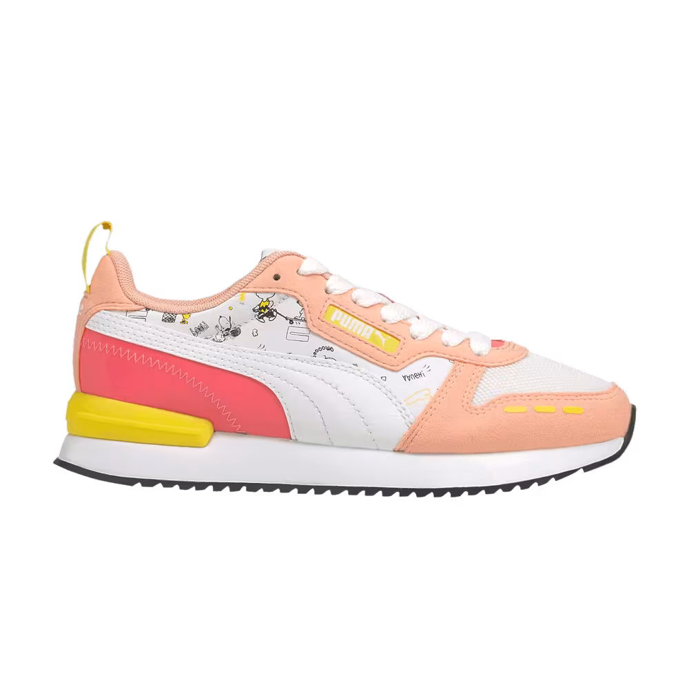 Puma Peanuts x R78 Jr Snoopy, Woodstock and Charlie Brown - Apric