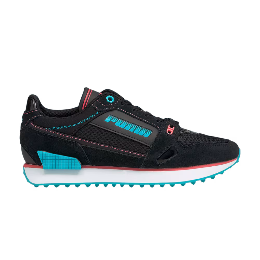 Puma Women's Mile Rider Power Play - Black Scuba Blue