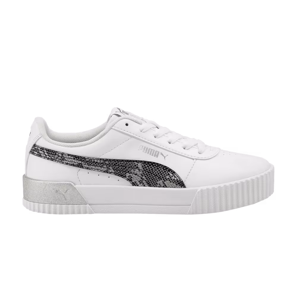 Puma Women's Carina Untamed Snakeskin - White
