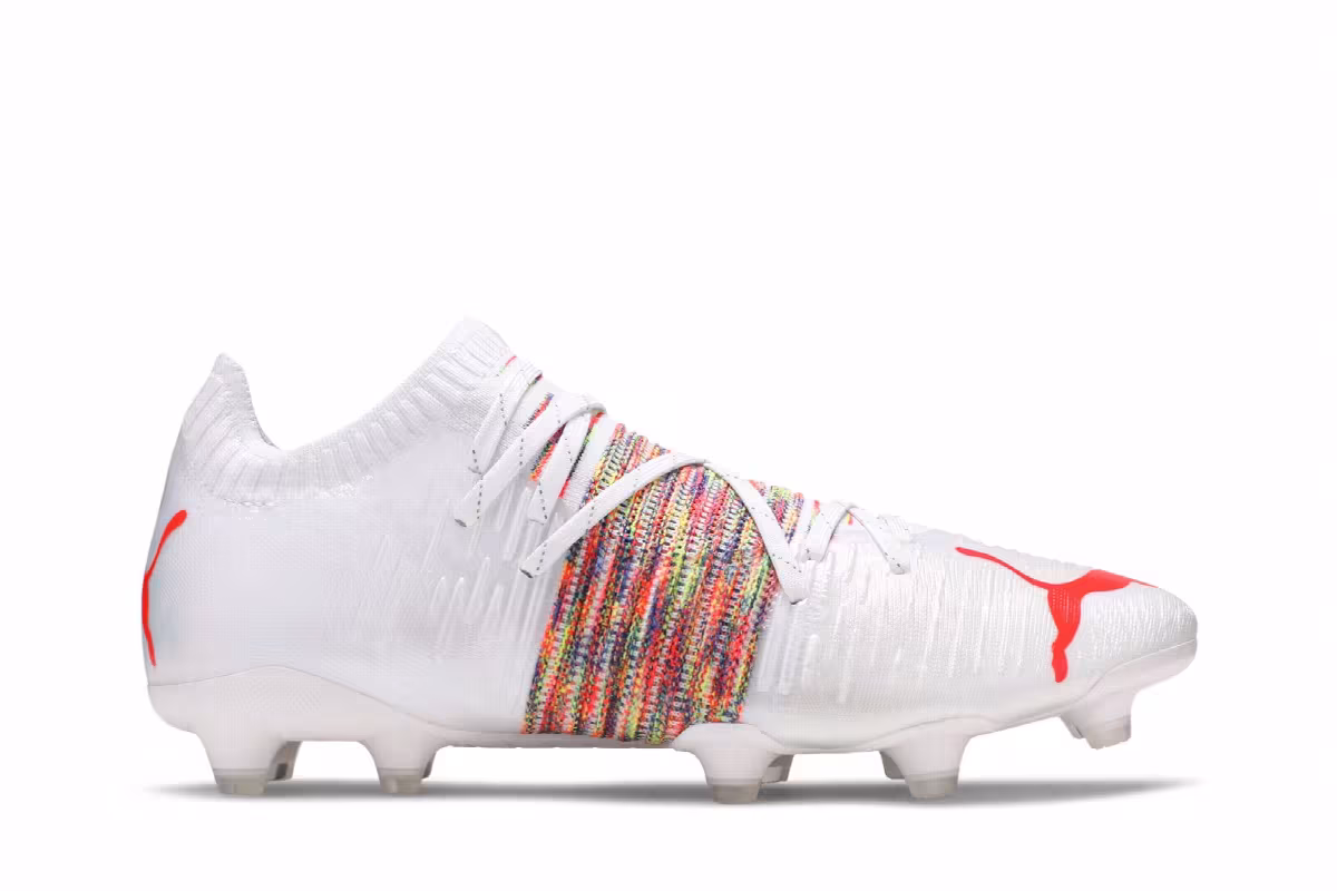 Puma Future Z 1.1 FG AG White Red Blast, view 2