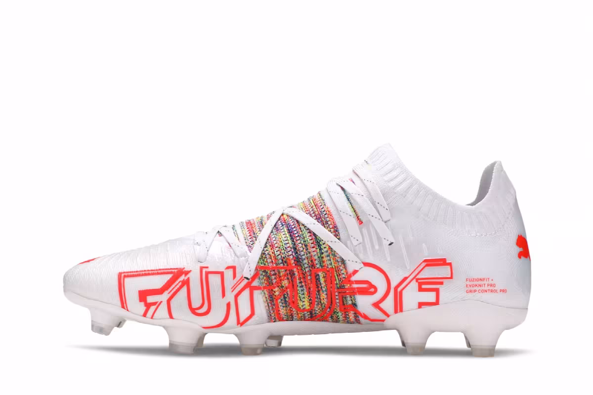 Puma Future Z 1.1 FG AG White Red Blast, view 4