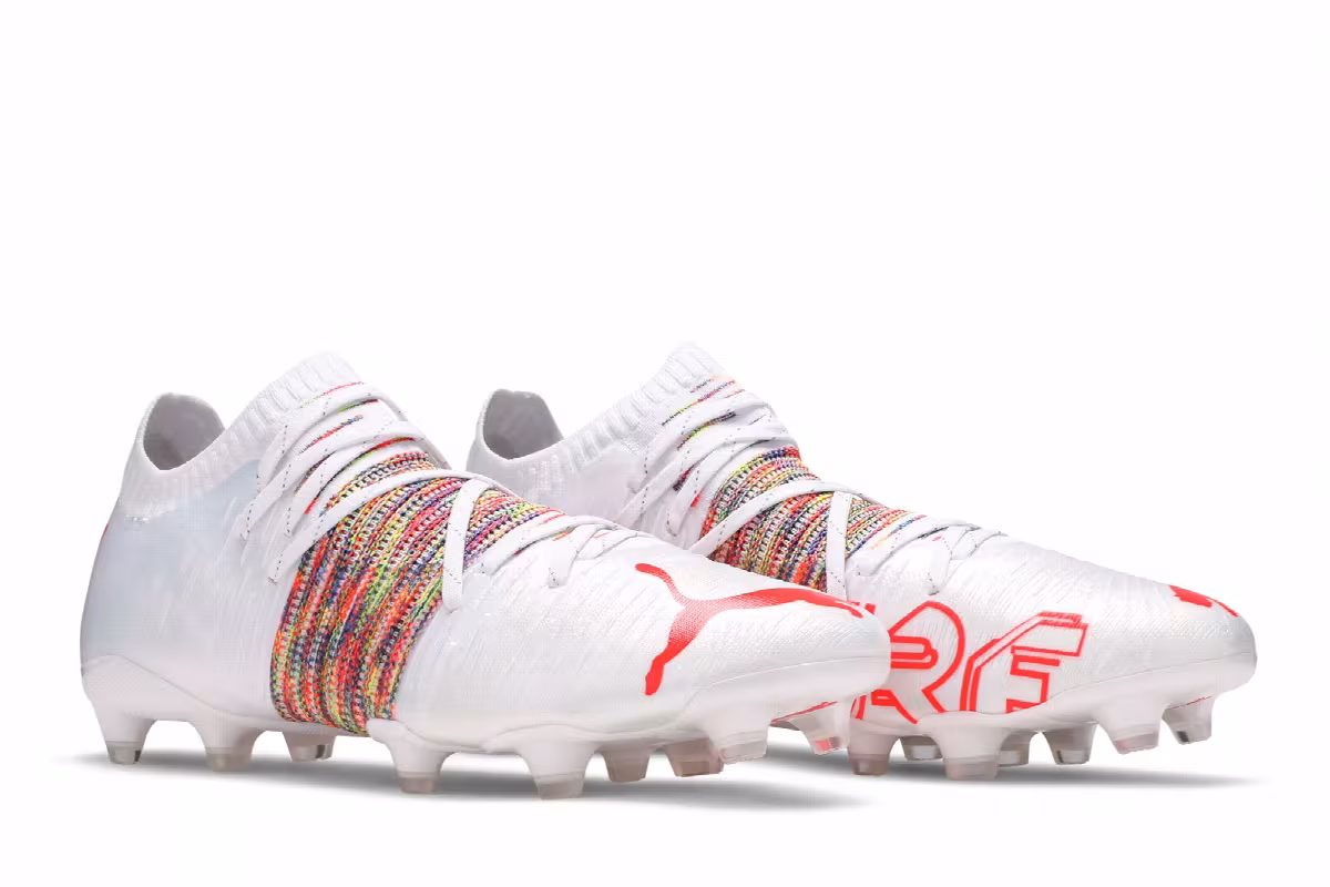 Puma Future Z 1.1 FG AG White Red Blast, view 9