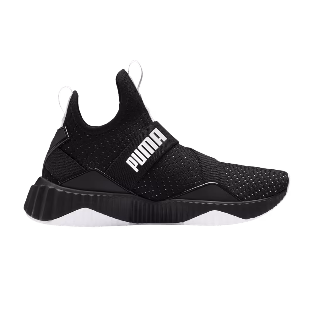 Puma Women's Defy Mid Core Black White