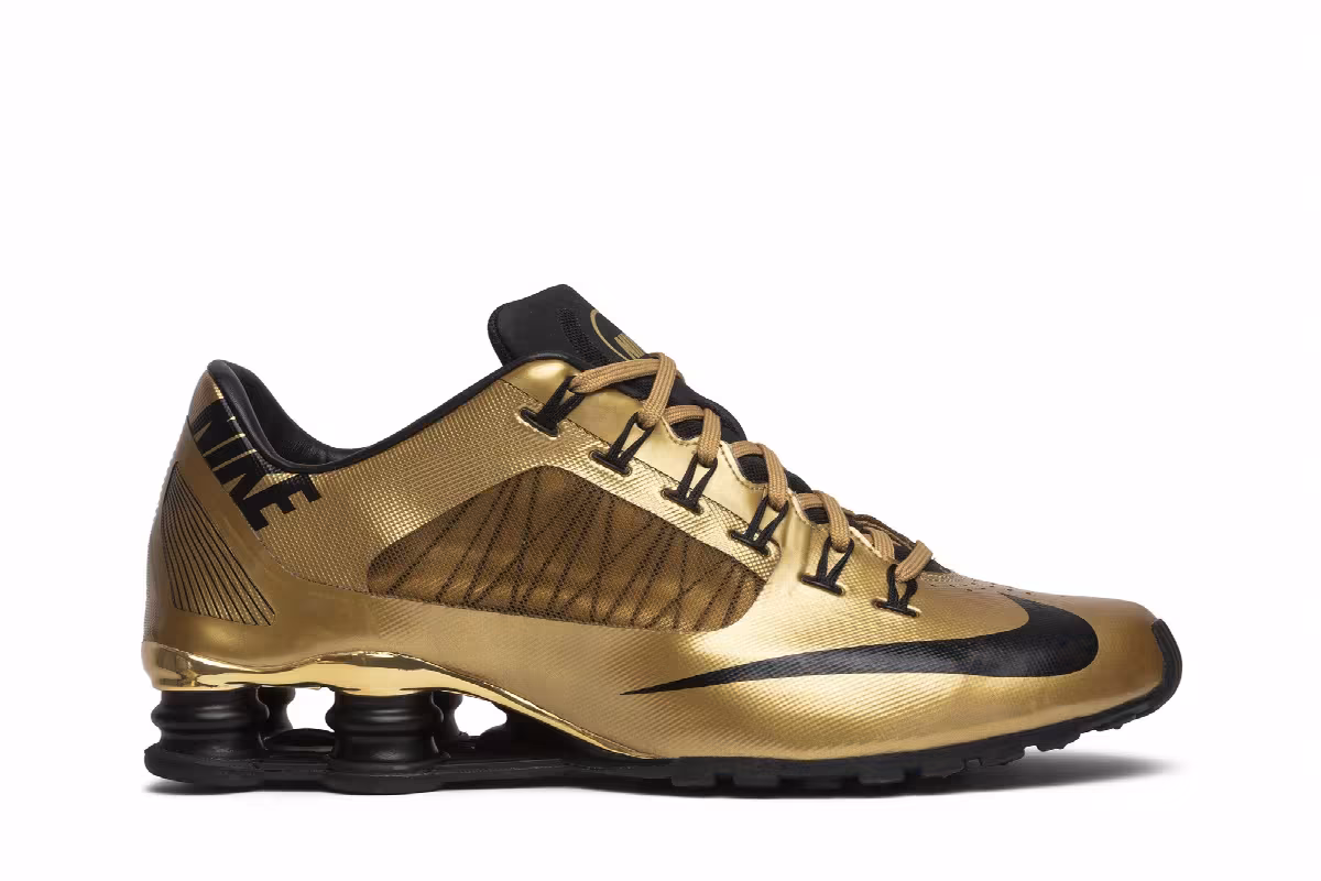 Nike Shox Superfly R4 Metallic Gold Sample, view 2