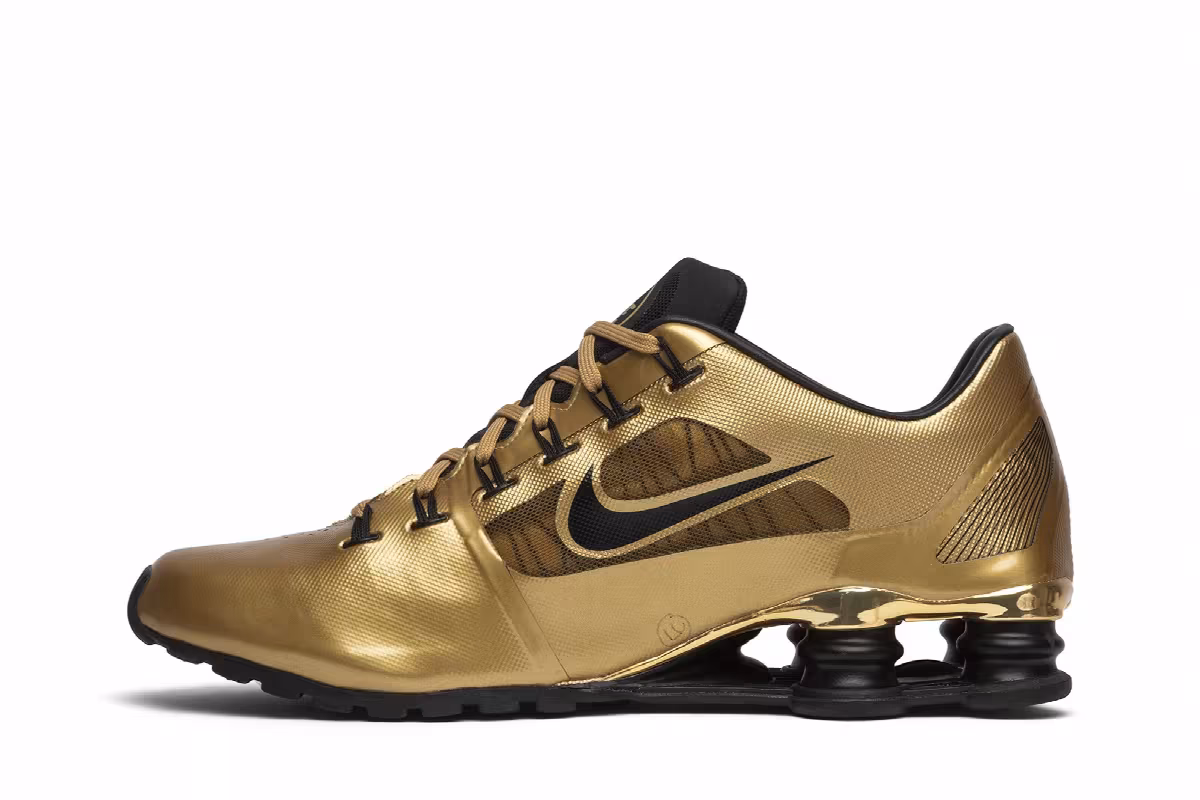 Nike Shox Superfly R4 Metallic Gold Sample, view 4