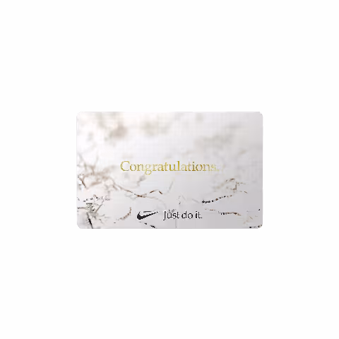 Nike Gift Card Mailed In a Mini Shoebox 'White'