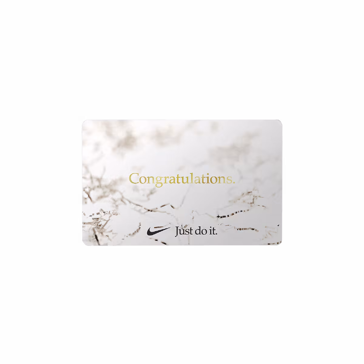 Nike Gift Card Mailed In a Mini Shoebox White