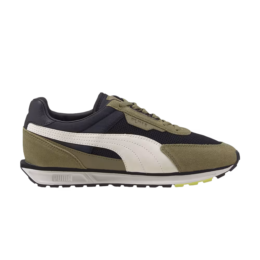 Puma Women's Low Rider Infuse Black Covert Green