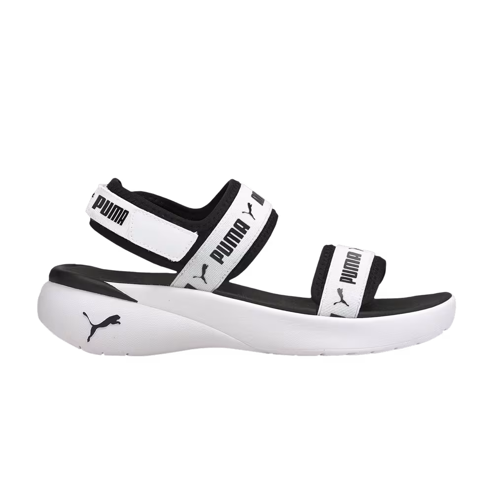 Puma Women's Sportie Sandal White Black