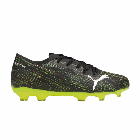 Puma Ultra 2.2 FG AG Jr 'Black Yellow Alert'