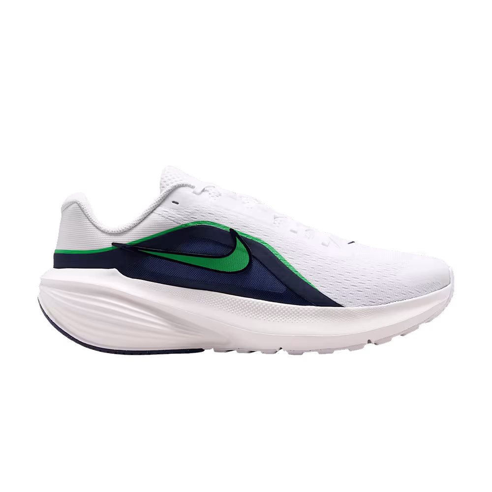 Nike Downshifter 14 Road White Midnight Navy Summit White Green Spark