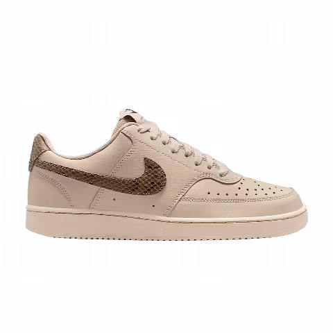 Nike Wmns Court Vision Low Premium 'Sanddrift Black Light Chocolate British Khaki'