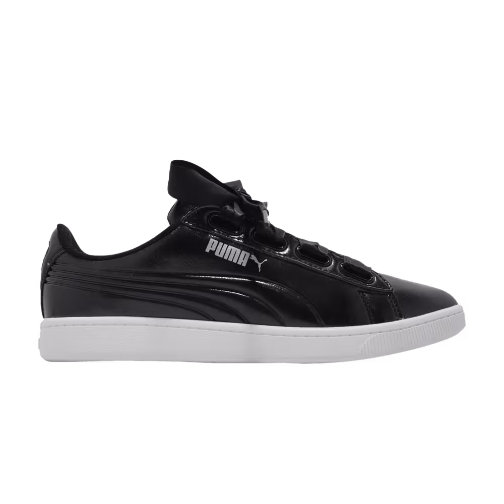 Puma Women's Vikky v2 Ribbon Black Silver