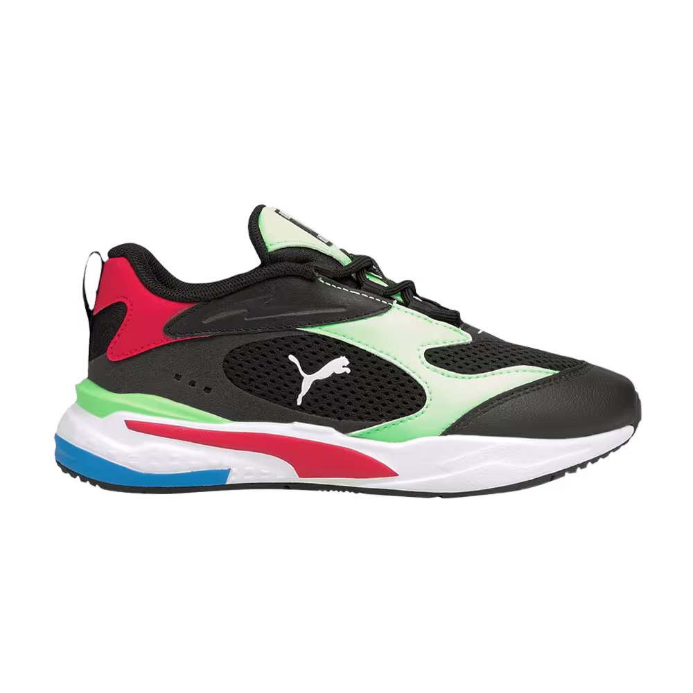 Puma RS-Fast Little Kid Black Elektro Green