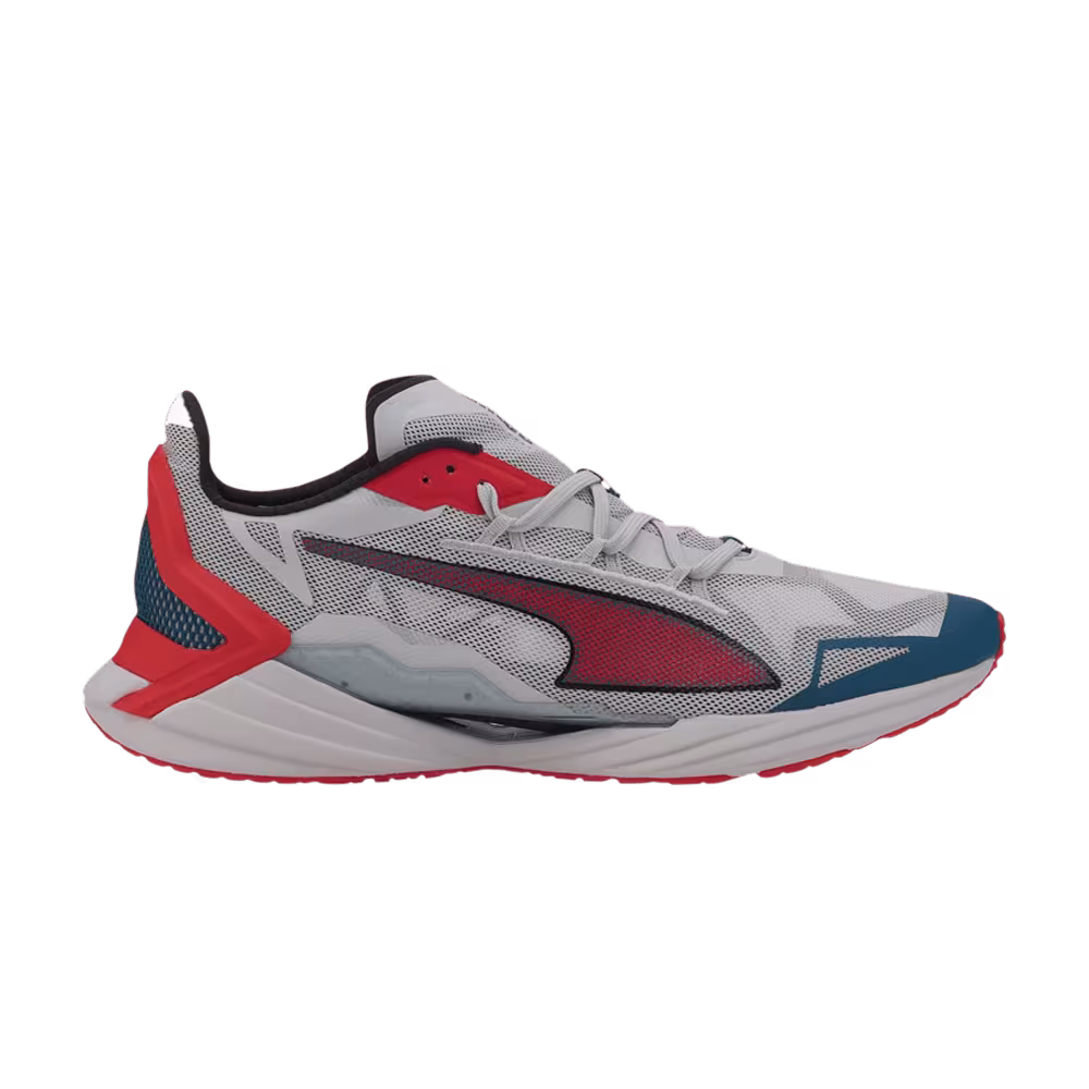Puma UltraRide Grey High Risk Red