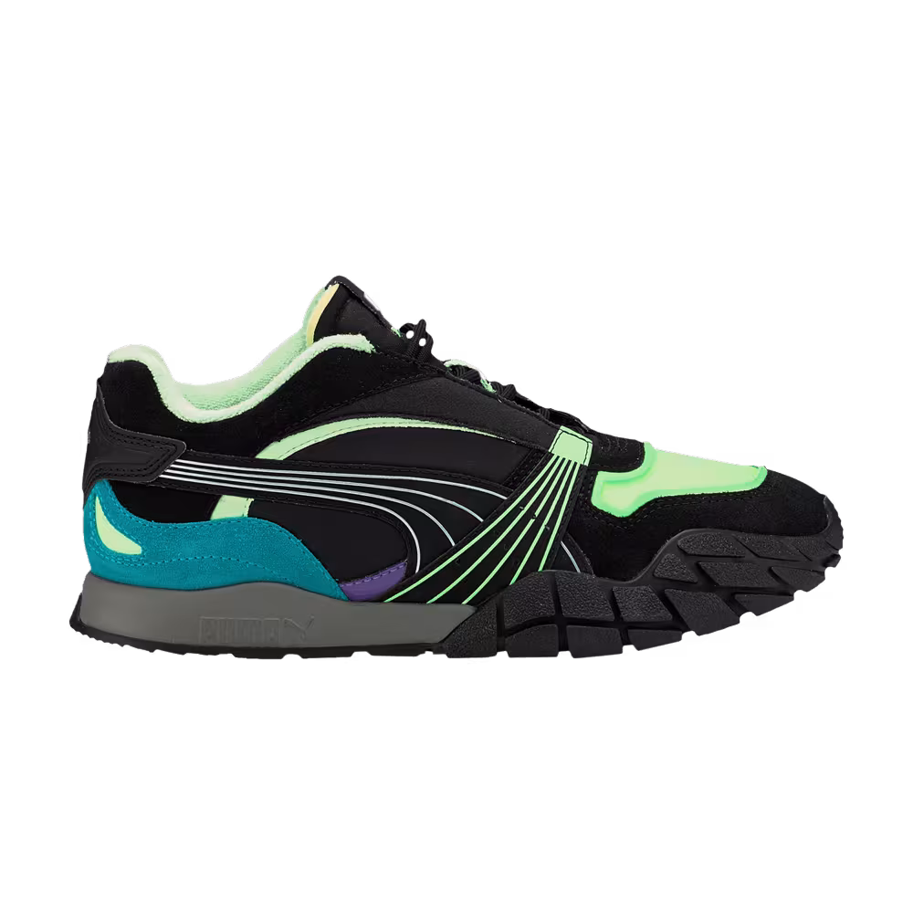 Puma Women's Kyron Bonfires Black Elektro Green